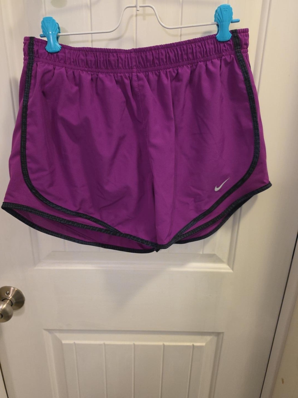 Nike Dri-FIT Purple Running Shorts with Built-In Brief Liner Size L